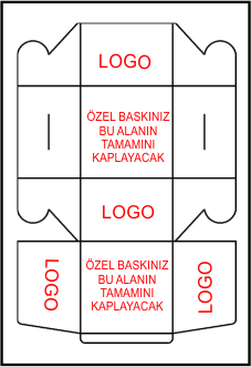 ÖZEL FİRMA BASKILI (1 NO) TURTA KUTUSU